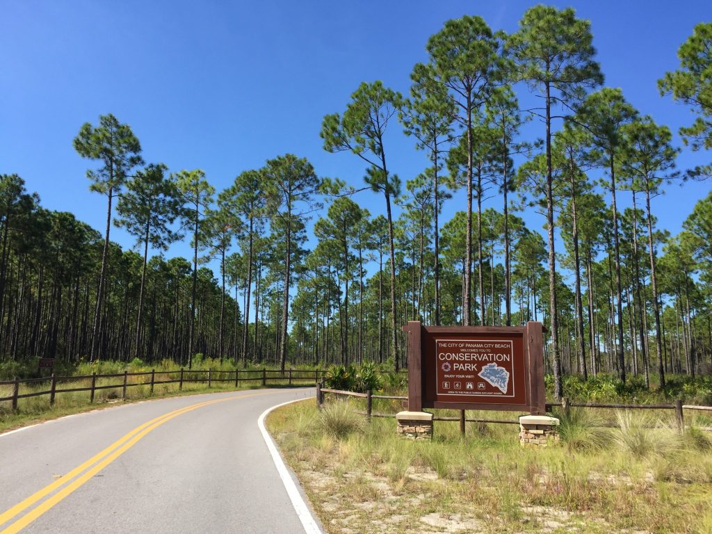 Entrance to Conservation Park in Panama City Beach