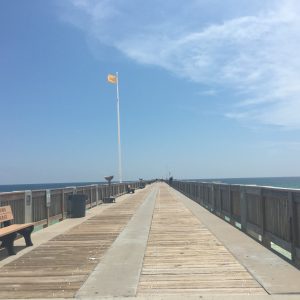 View down Russell Field Pier in Panama City Beach