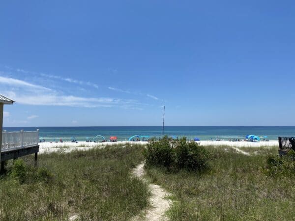 View of the beach on West End PCB between beach access #93 and #94