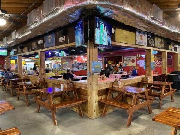 Rudys Country Store BBQ Interior view of seating