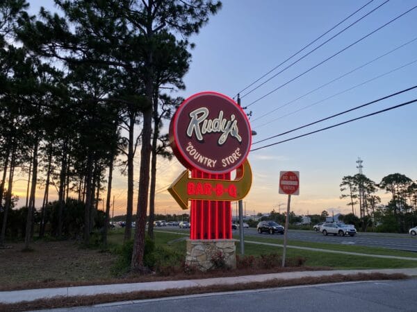 Rudys Country Store BBQ Sign