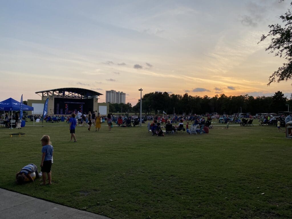 Fun things to do in Panama City Beach with Kids - Free Outdoor Concert Series