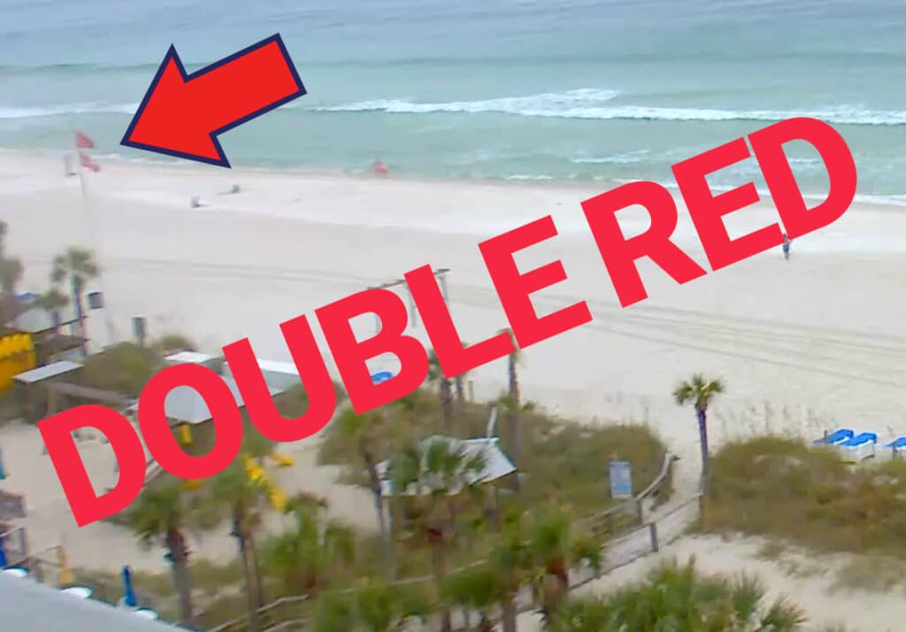 Double Red Flags on Panama City Beach