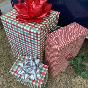 Christmas Presents under the tree at Beach Home for the Holidays